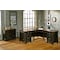 Hartford Hartford Library Bookcase in 2 Tone Distressed Black IMHF4078D - alternate 4
